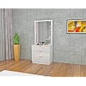 HomeTown Minerva Dresser with Mirror in White Colour