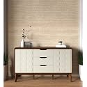 HomeTown Opus Sideboard White & Walnut