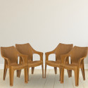 homezy Premium Plastic Sofa Chair for Home/Durable Arm Chair for Indoor/ Plastic Outdoor Chair