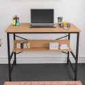 HOMIBOSS Steel Metal frame office workstation table