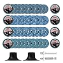 HOMO FABER 50Pcs Die Grinder Sanding Discs, 2 Inch Flap Discs Roll Lock
