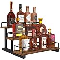 Homode Liquor Bottle Display Shelf, 3 Tier Coffee Syrup Rack Organizer
