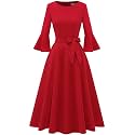 HomRain Women's Church Dresses Cocktail Tea Party Vintage Evening Dress
