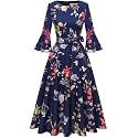 HomRain Women's Church Dresses Cocktail Tea Party Vintage Evening Dress