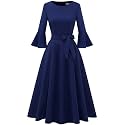 HomRain Women's Church Dresses Cocktail Tea Party Vintage Evening Dress