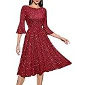 HomRain Women's Church Dresses Cocktail Tea Party Vintage Evening Dress