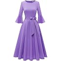HomRain Women's Church Dresses Cocktail Tea Party Vintage Evening Dress