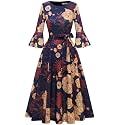 HomRain Women's Church Dresses Cocktail Tea Party Vintage Evening Dress