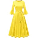 HomRain Women's Church Dresses Cocktail Tea Party Vintage Evening Dress