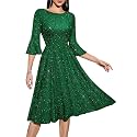 HomRain Women's Church Dresses Cocktail Tea Party Vintage Evening Dress