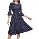 HomRain Women's Church Dresses Cocktail Tea Party Vintage Evening Dress