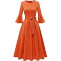 HomRain Women's Church Dresses Cocktail Tea Party Vintage Evening Dress