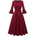 HomRain Women's Church Dresses Cocktail Tea Party Vintage Evening Dress