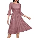 HomRain Women's Church Dresses Cocktail Tea Party Vintage Evening Dress