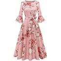 HomRain Women's Church Dresses Cocktail Tea Party Vintage Evening Dress