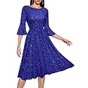 HomRain Women's Church Dresses Cocktail Tea Party Vintage Evening Dress