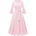HomRain Women's Church Dresses Cocktail Tea Party Vintage Evening Dress