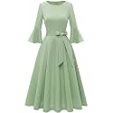 HomRain Women's Church Dresses Cocktail Tea Party Vintage Evening Dress