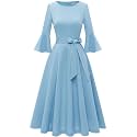 HomRain Women's Church Dresses Cocktail Tea Party Vintage Evening Dress