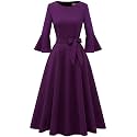 HomRain Women's Church Dresses Cocktail Tea Party Vintage Evening Dress