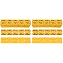 Homrelaxy 2000 Pcs 1000 Pairs Raffle Tickets, 50/50 Double Raffle Tickets, 250 Double Tickets Per Stack, for Events, Entry, Carnivals, and Door Prizes(Yellow) (Pack of 2)