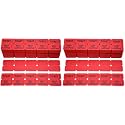 Homrelaxy 2000 Pcs 1000 Pairs Raffle Tickets, 50/50 Double Raffle Tickets, 250 Double Tickets Per Stack, for Events, Entry, Carnivals, and Door Prizes(Red) (Pack of 2)
