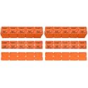 Homrelaxy 2000 Pcs 1000 Pairs Raffle Tickets, 50/50 Double Raffle Tickets, 250 Double Tickets Per Stack, for Events, Entry, Carnivals, and Door Prizes(Orange) (Pack of 2)