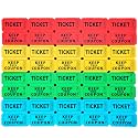Homrelaxy 2000 Pcs 1000 Pairs Raffle Tickets, 50/50 Double Raffle Tickets