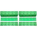 Homrelaxy 2000 Pcs 1000 Pairs Raffle Tickets, 50/50 Double Raffle Tickets, 250 Double Tickets Per Stack, for Events, Entry, Carnivals, and Door Prizes(Green) (Pack of 2)