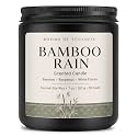 Homsolver 7oz Bamboo Scented Candle, Strong Room-Filling Natural Aroma for Home, Luxurious Coconut Soy Wax Blend Jar Candles, 50H+ Long Lasting Clean Burn, Ideal Small Candle Decor & Gifts for Women
