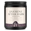 Homsolver 7OZ Indian Jasmin Scented Candle, Strong Room-Filling Floral Aroma for Home, Luxury Coconut Soy Wax Blend Candle with 50H Long Lasting Clean Burn, Ideal Small Candles Decor & Gifts for Women