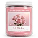 Homsolver 7OZ Tender Rose Scented Candles, Natural Soy Candle Valentines Mothers Day Gift for Her Mom Wife Girlfriend, Anniversary Birthday Gifts for Women, Novelty Jar Candle with 50+ Hours of Burn
