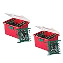 HOMZ Holiday Light Organizer Plastic Storage