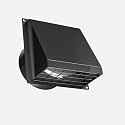 Hon&amp;Guan 8 Inch Vent Covers for Wall with Removable Mesh, Wall Mount Exhaust Vent with Rubber Cushioned Non-Return Flap, Stainless Steel Wall Vent Cover for House.
