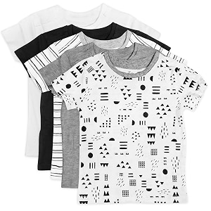 the honest company boy39s organic cotton short sleeve t-shirt multi-pack baby and toddler set