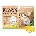 Honest Home Floor Cleaner 2.5L (Powder to Liquid) | 5 Sachets, 500ml each | Disinfectant Floor Cleaner with Fresh Lemon Fragrance