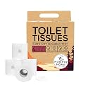 Honest Home 2 Ply Toilet Tissue Paper Rolls | 1200 Pulls | 300 Pulls x 4 rolls | 100% Virgin Pulp | Super Soft Toilet Roll | Clog-Free