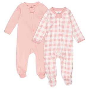 honestbaby baby 2-pack organic cotton footed pajama sleep amp play