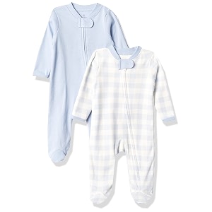 honestbaby baby 2-pack organic cotton footed pajama sleep amp play