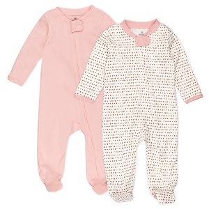 honestbaby baby 2-pack organic cotton footed pajama sleep amp play