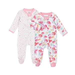 honestbaby baby 2-pack organic cotton footed pajama sleep amp play