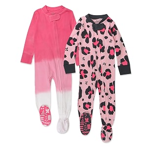 honestbaby baby 2-pack organic cotton footed pajama sleep amp play