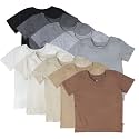 HonestBaby Baby Toddler &amp; Kids' 100% Organic Cotton Short Sleeve T-Shirts (10-Pack)