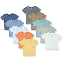 HonestBaby Baby Toddler &amp; Kids' 100% Organic Cotton Short Sleeve T-Shirts (10-Pack)