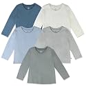 HonestBaby Unisex-Baby Organic Cotton Long Sleeve Tshirts Multipack