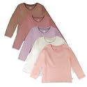 HonestBaby Unisex-Baby Organic Cotton Long Sleeve Tshirts Multipack