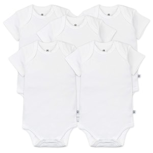 honestbaby unisex-baby organic cotton short sleeve bodysuits multipack