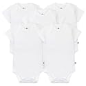 HonestBaby unisex-baby Organic Cotton Short Sleeve Bodysuits Multipack