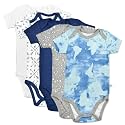 HonestBaby unisex-baby Organic Cotton Short Sleeve Bodysuits Multipack
