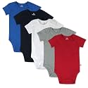 HonestBaby unisex-baby Organic Cotton Short Sleeve Bodysuits Multipack